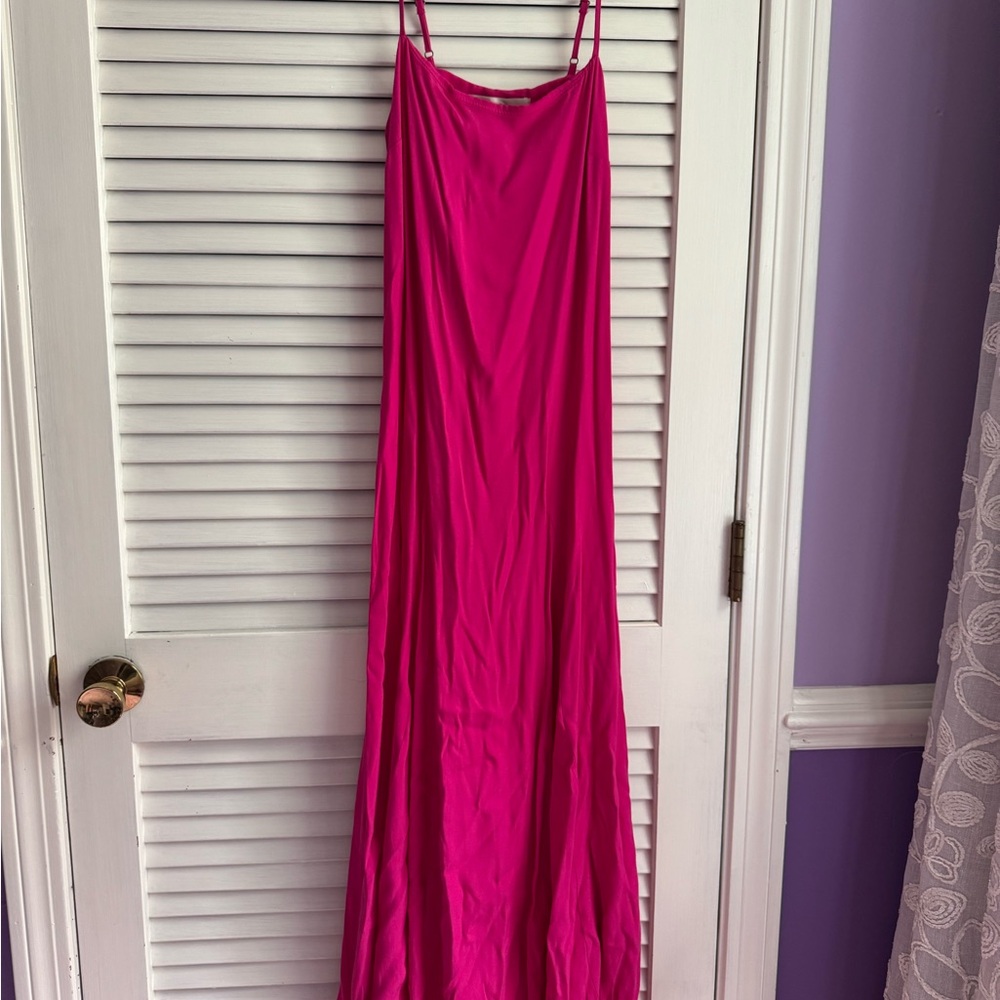 LOFT Fuchsia Maxi Dress